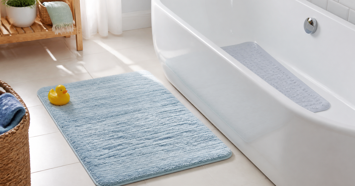 Tapis de bain et tapis de baignoire à ventouses pour bébé, salle de bain douce et sécurisée