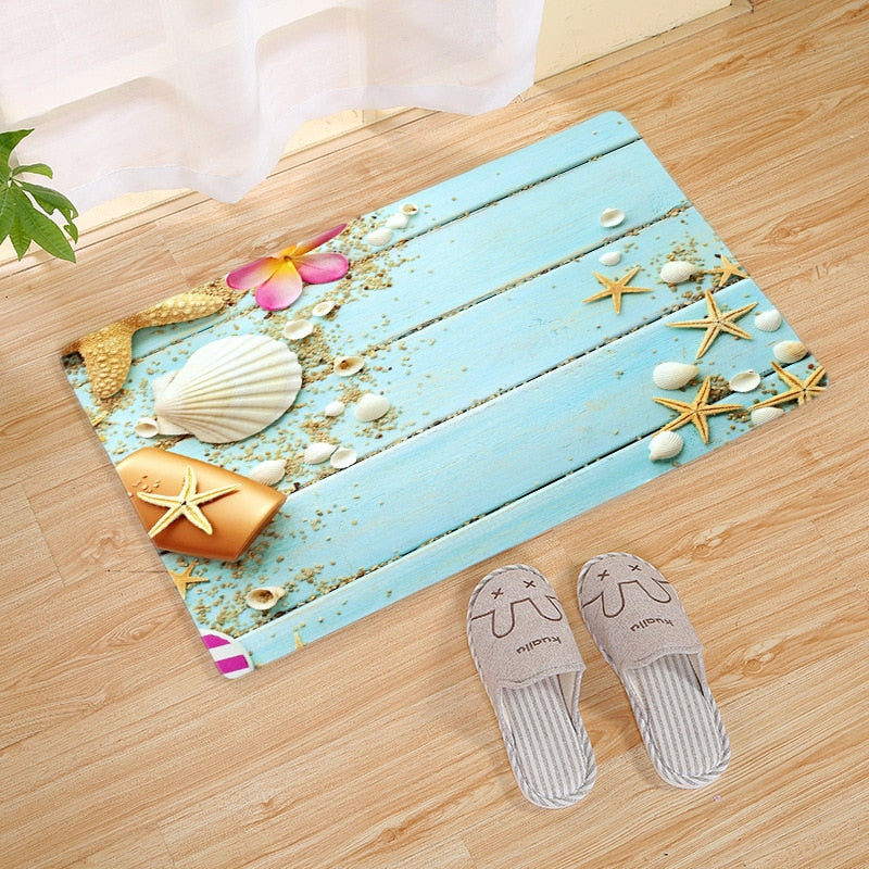 Tapis de bain coquillage