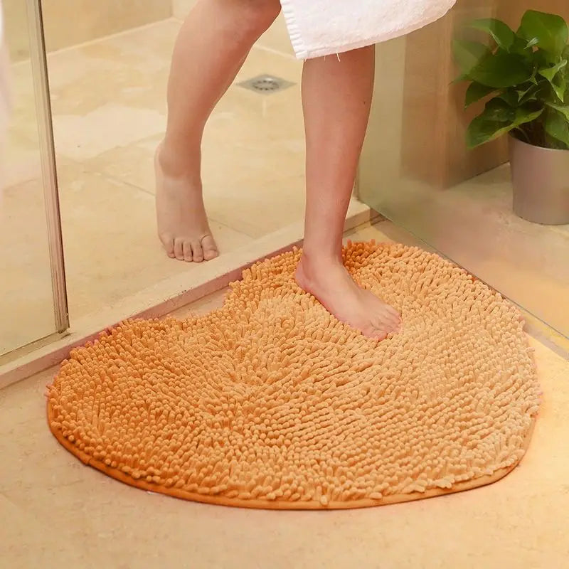 Tapis de bain coeur