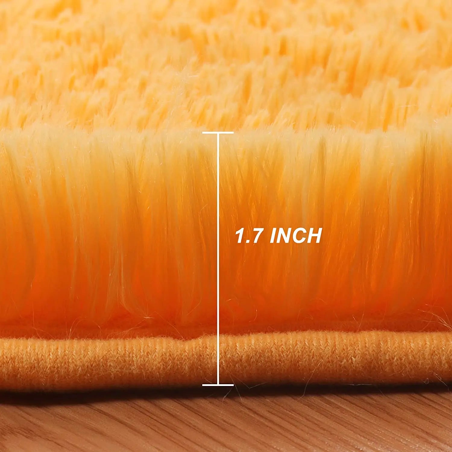 Tapis de bain rond orange