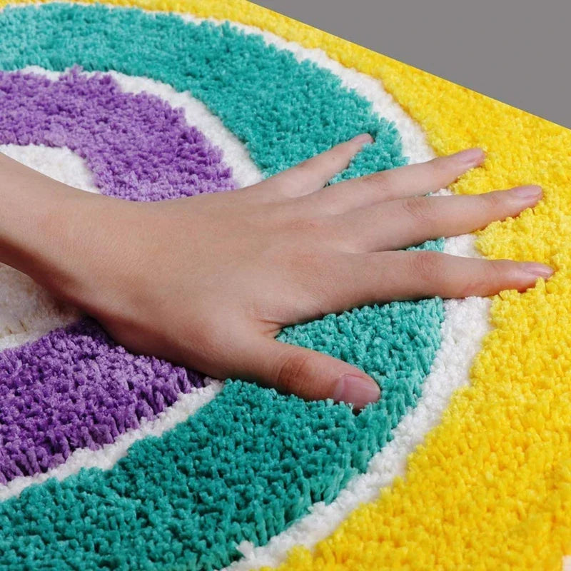 Tapis de bain arc en ciel