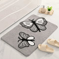 Tapis de bain papillon