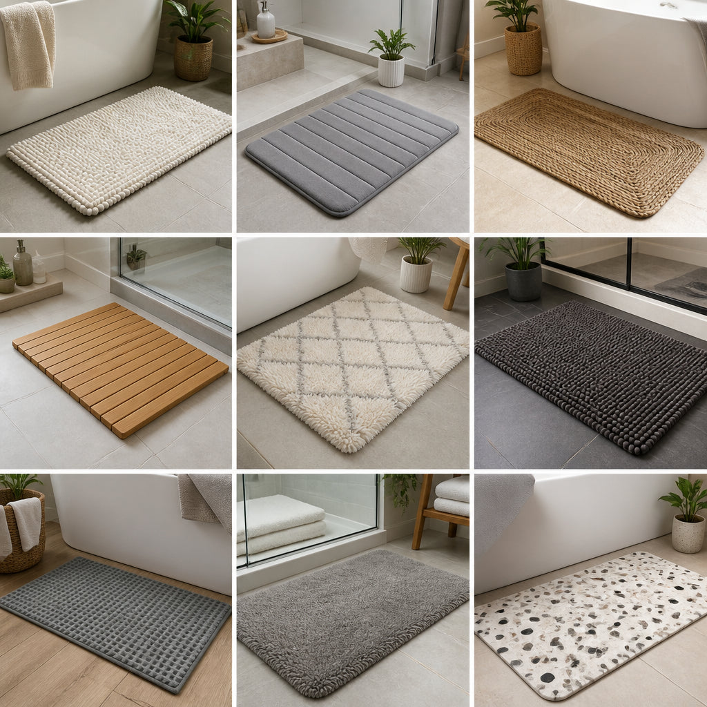 Ensemble tapis de bain et wc