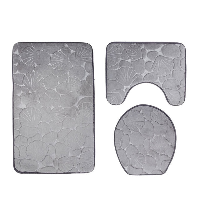 Ensemble tapis de bain et wc