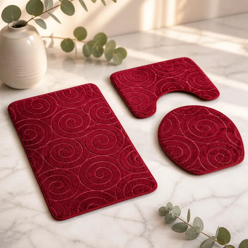 Ensemble tapis de bain et wc