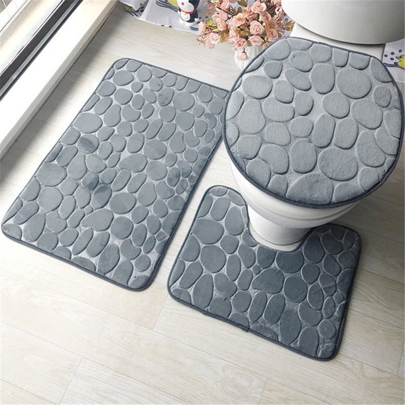 Ensemble tapis salle de bain