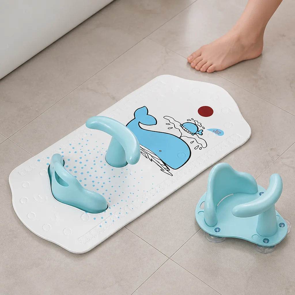 F/Tapis De Bain Bebe Avec Siege