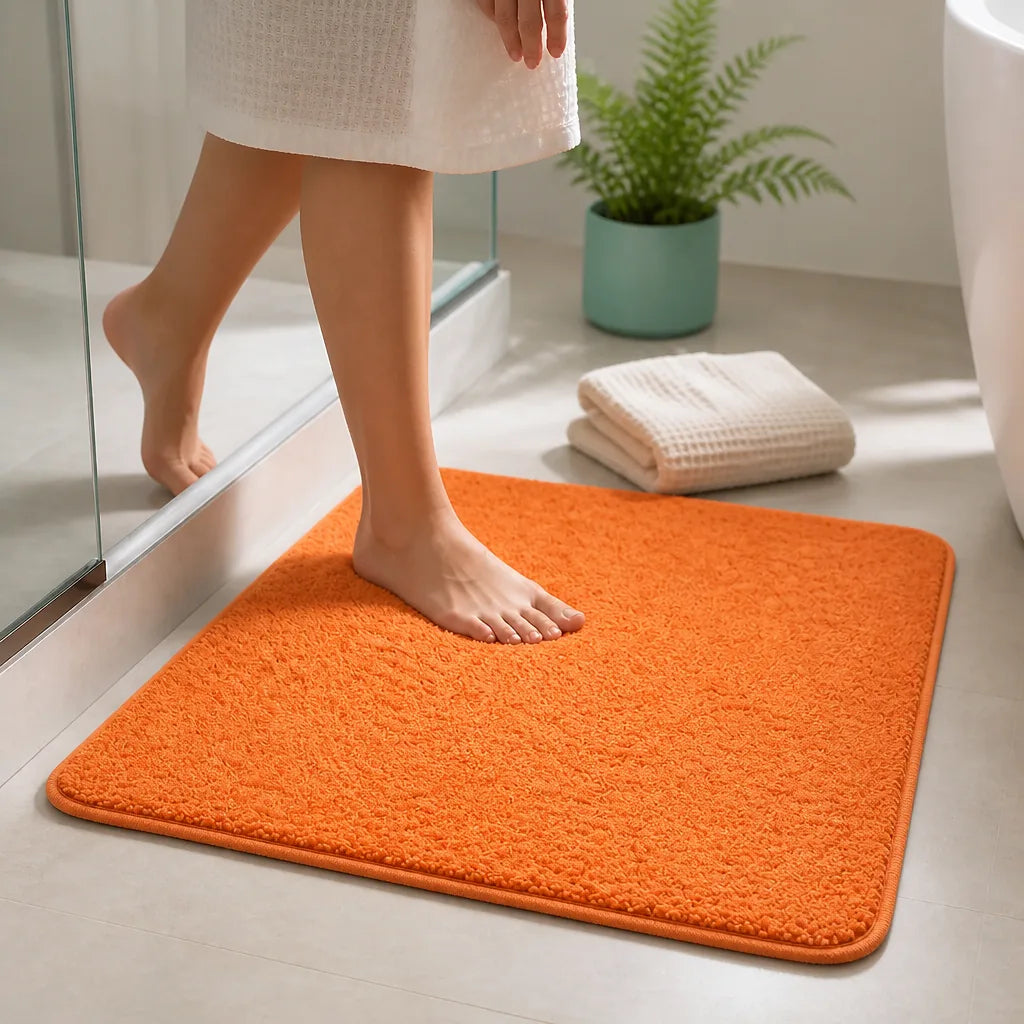 Grand tapis salle de bain original