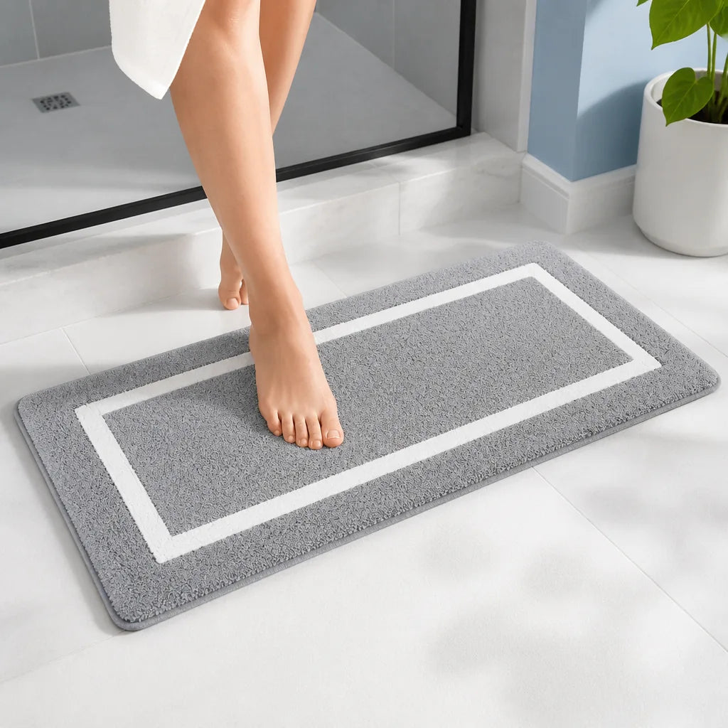 Long tapis de bain
