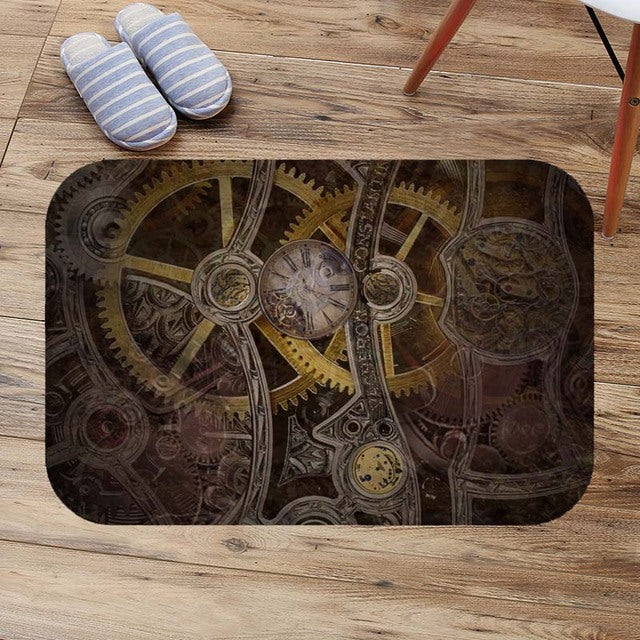 Tapis de bain style industriel