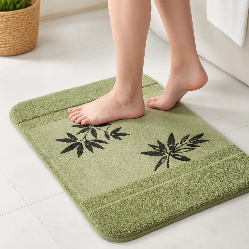 Tapis Bambou Vert Salle De Bain