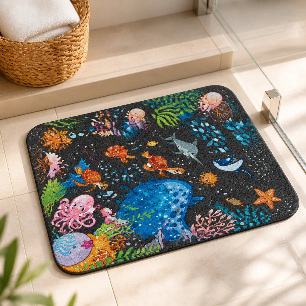 Tapis De Baignoire Motif Marin