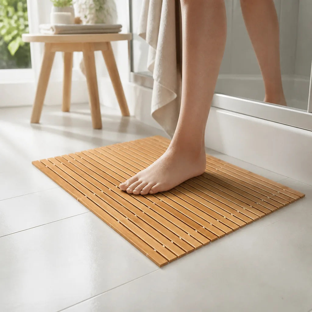 Tapis De Bain Antidérapant Bambou