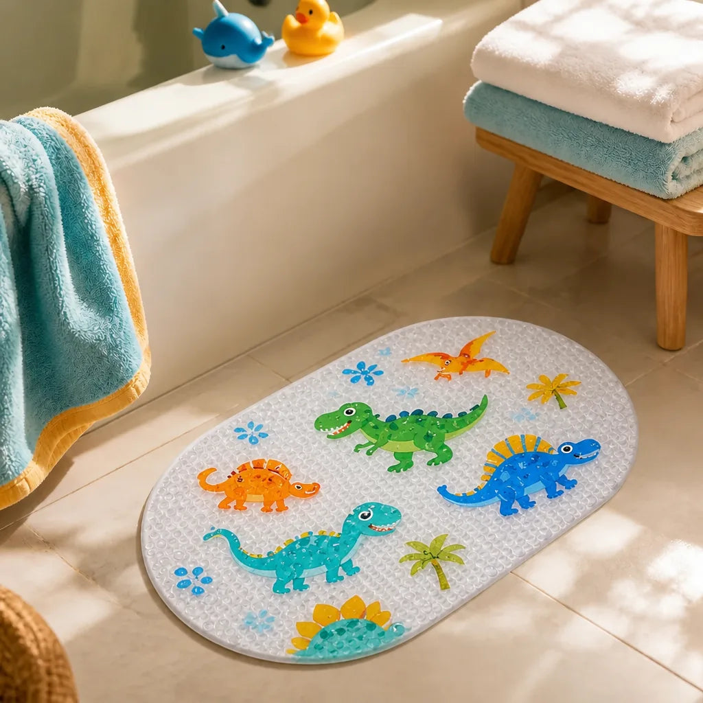 Tapis De Bain Antidérapant Bébé Avec Poisson