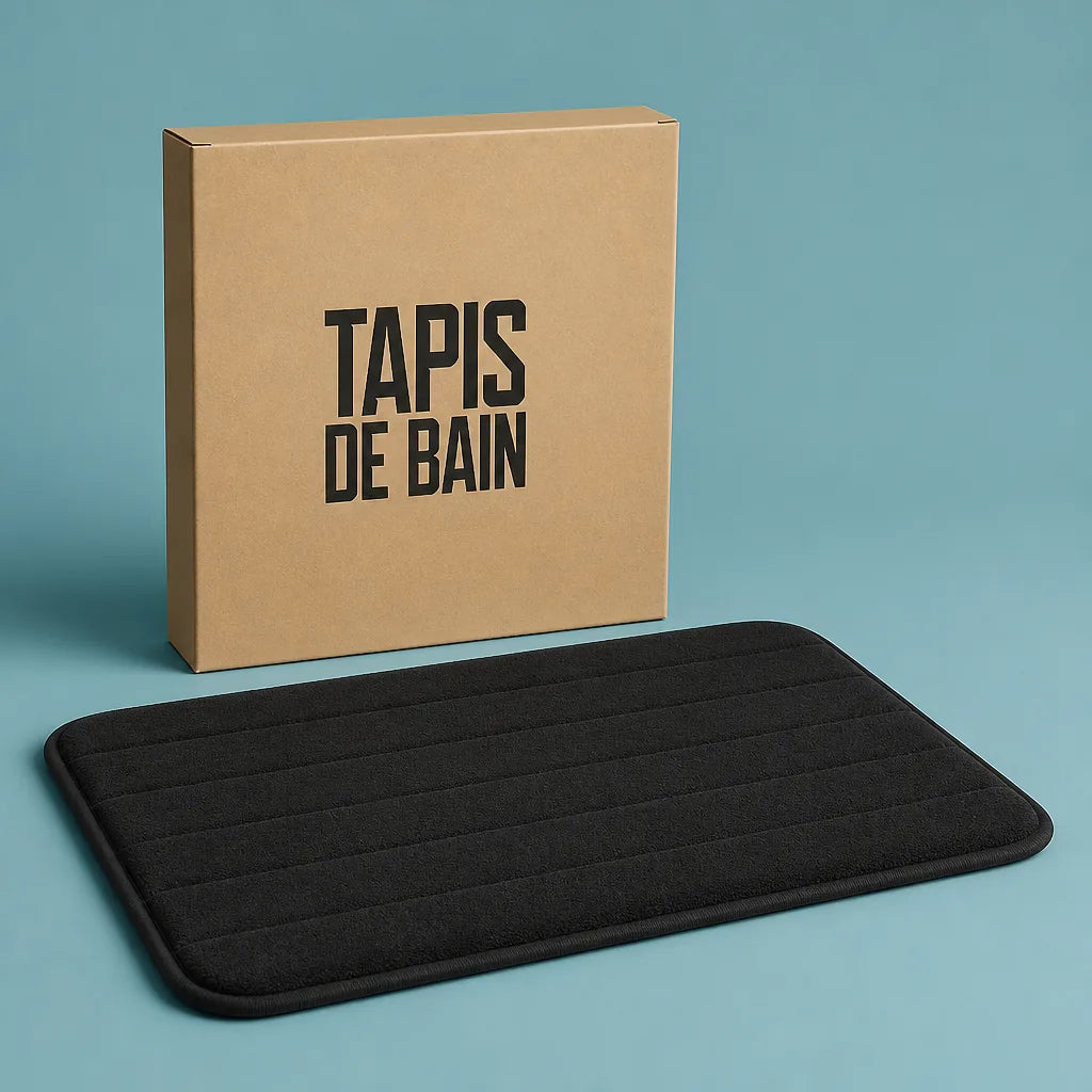 Tapis De Bain Antiderapant Noir