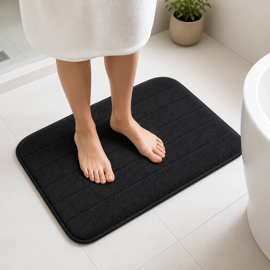 Tapis De Bain Antiderapant Noir