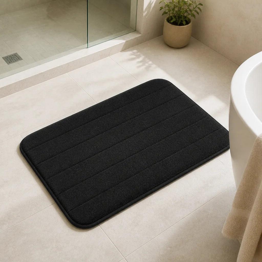 Tapis De Bain Antidérapant Noir