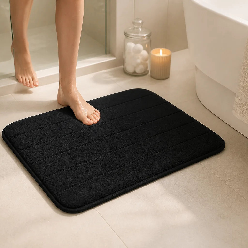 Tapis De Bain Antiderapant Noir