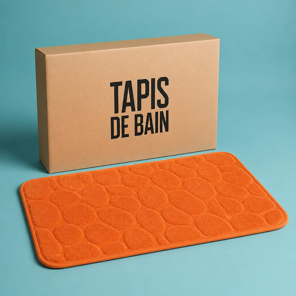 Tapis De Bain Antidérapant Orange