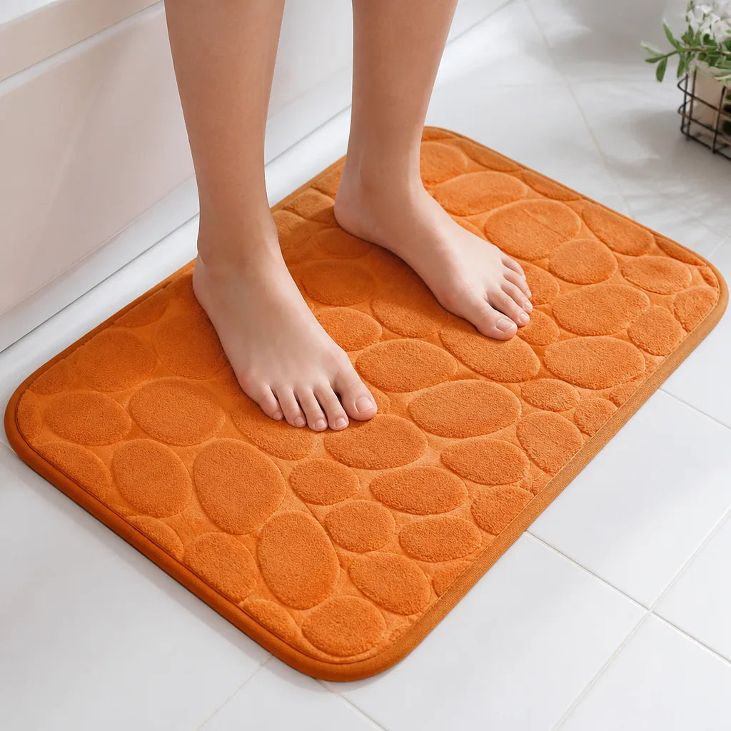 Tapis De Bain Antidérapant Orange