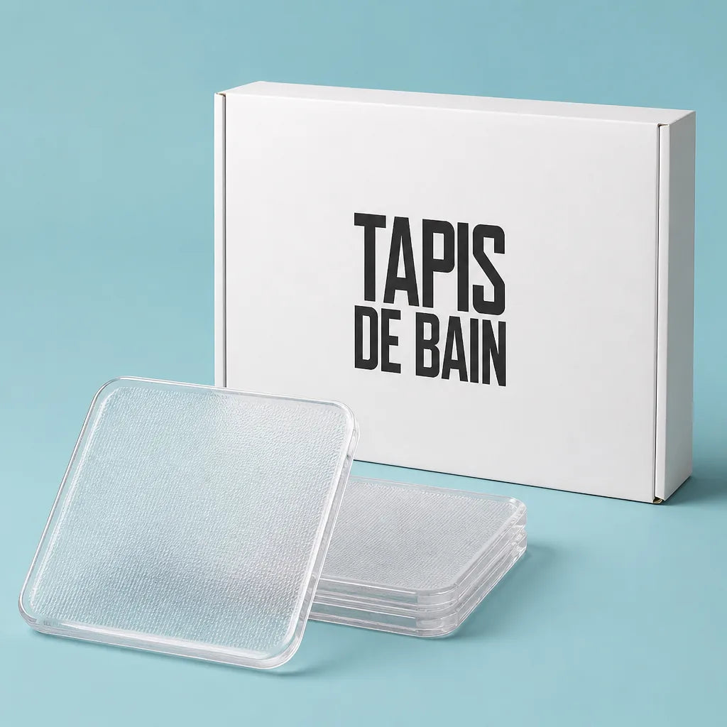 Tapis De Bain Antidérapant Transparent