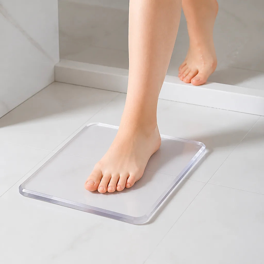 Tapis De Bain Antidérapant Transparent