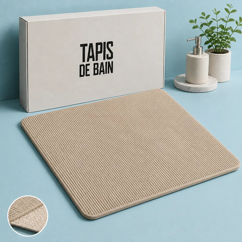 Tapis De Bain Antidérapants Pierre Naturelle