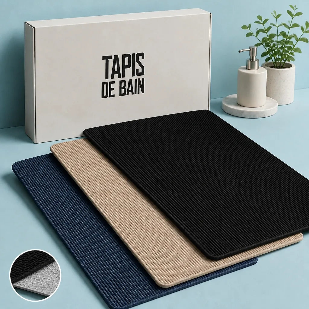 Tapis De Bain Antidérapants Pierre Naturelle