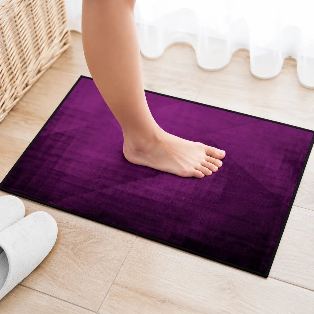 Tapis de bain aubergine