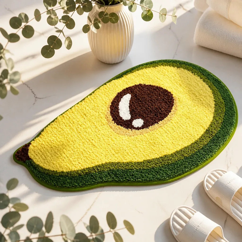 Tapis de bain avocat