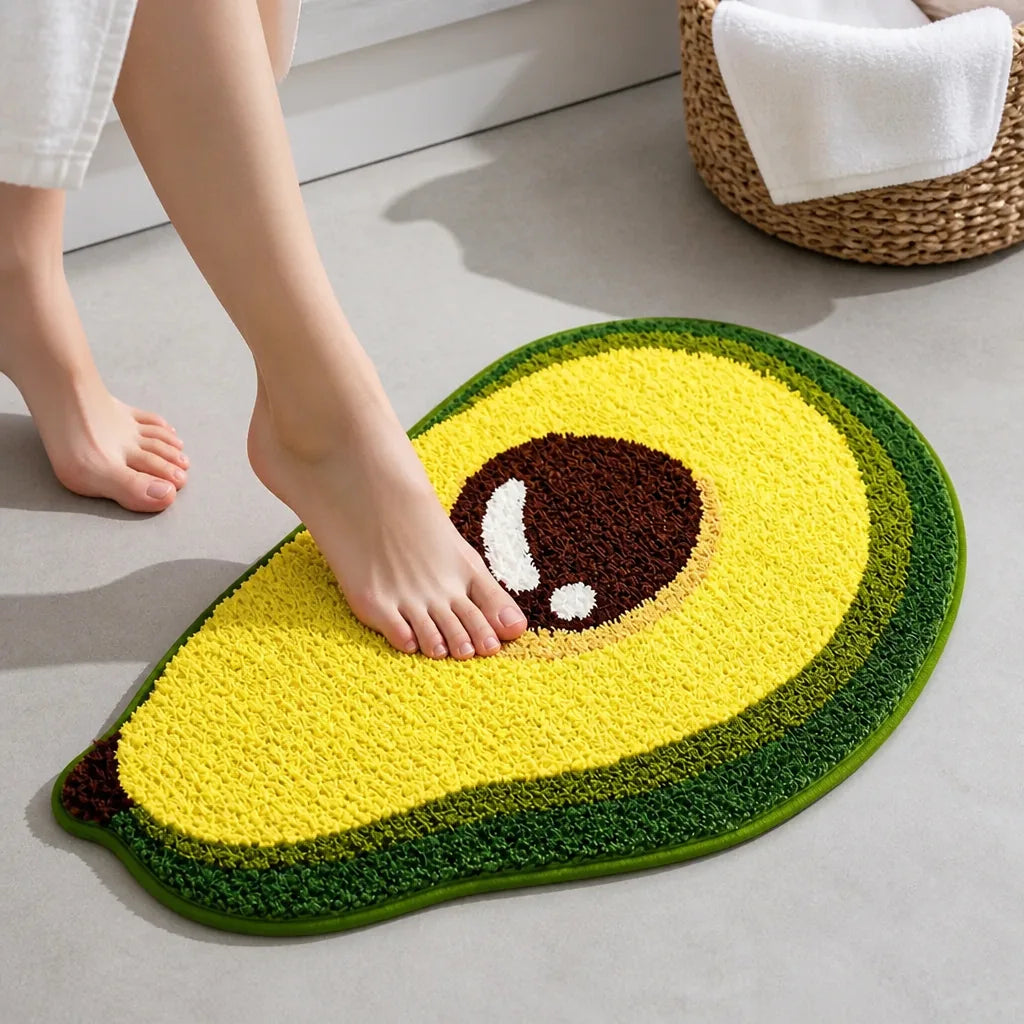 Tapis de bain avocat