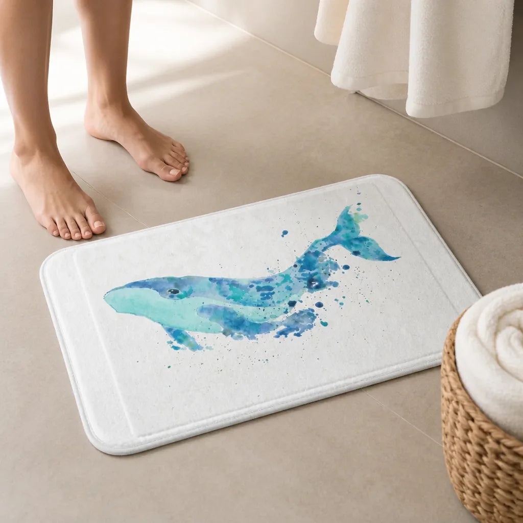 Tapis de bain baleine