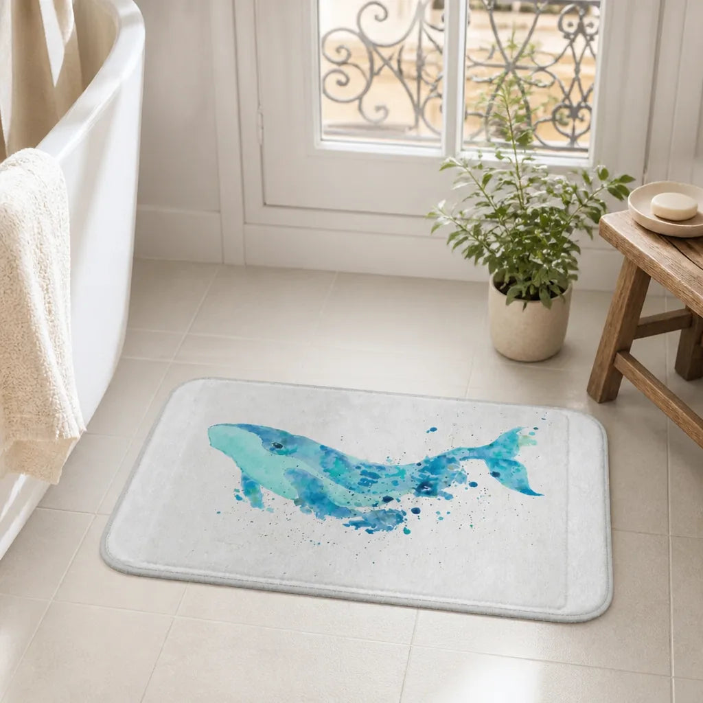 Tapis de bain baleine