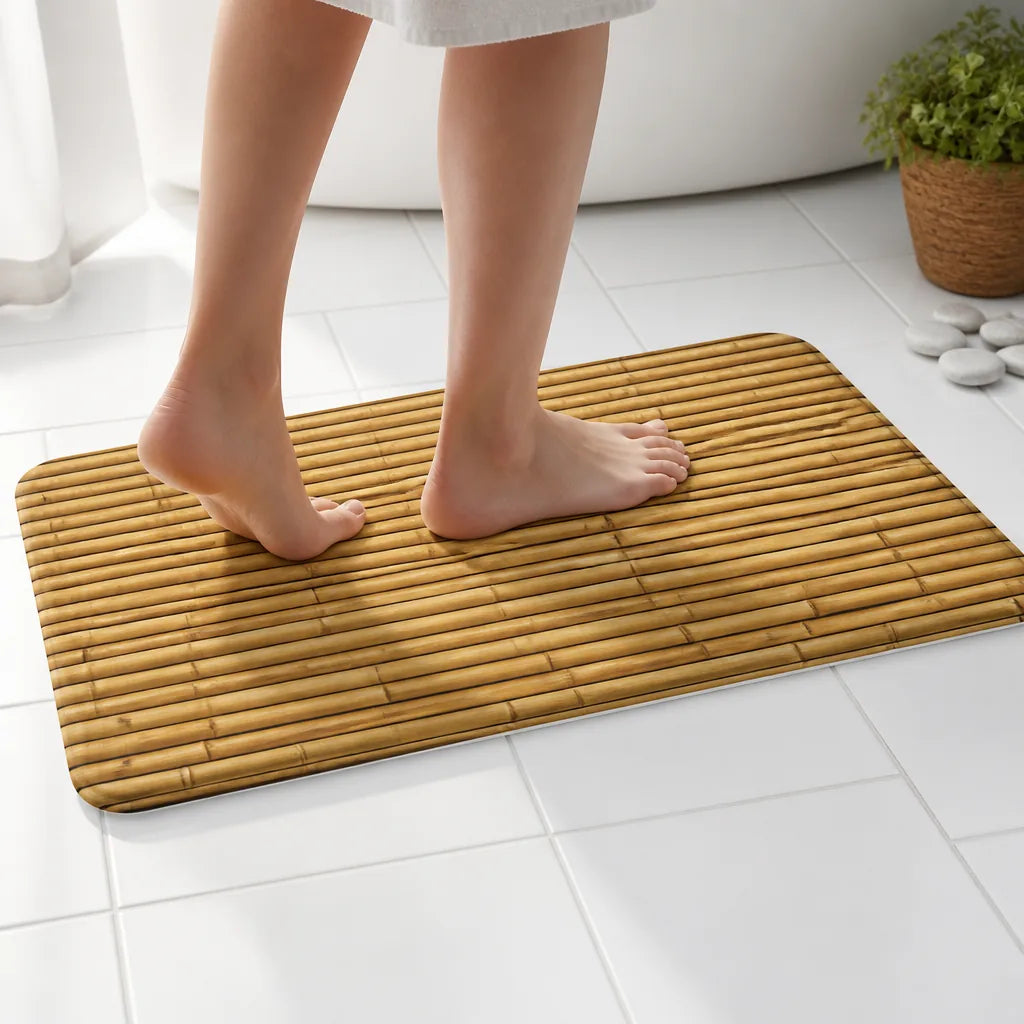 Tapis De Bain Bambou Esprit Bord De Mer