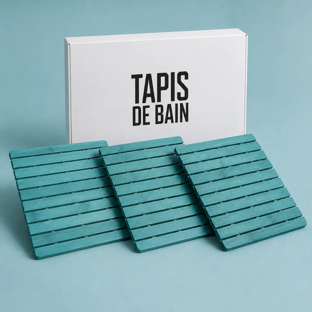 Tapis de bain bambou
