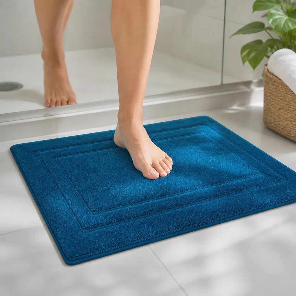 tapis-de-bain-bleu-canard