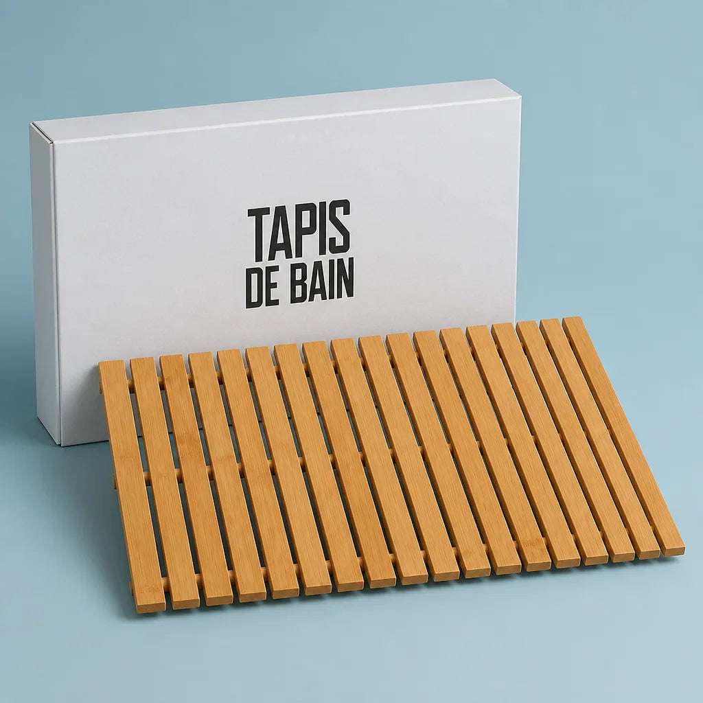 Tapis de bain bois tapis de bain