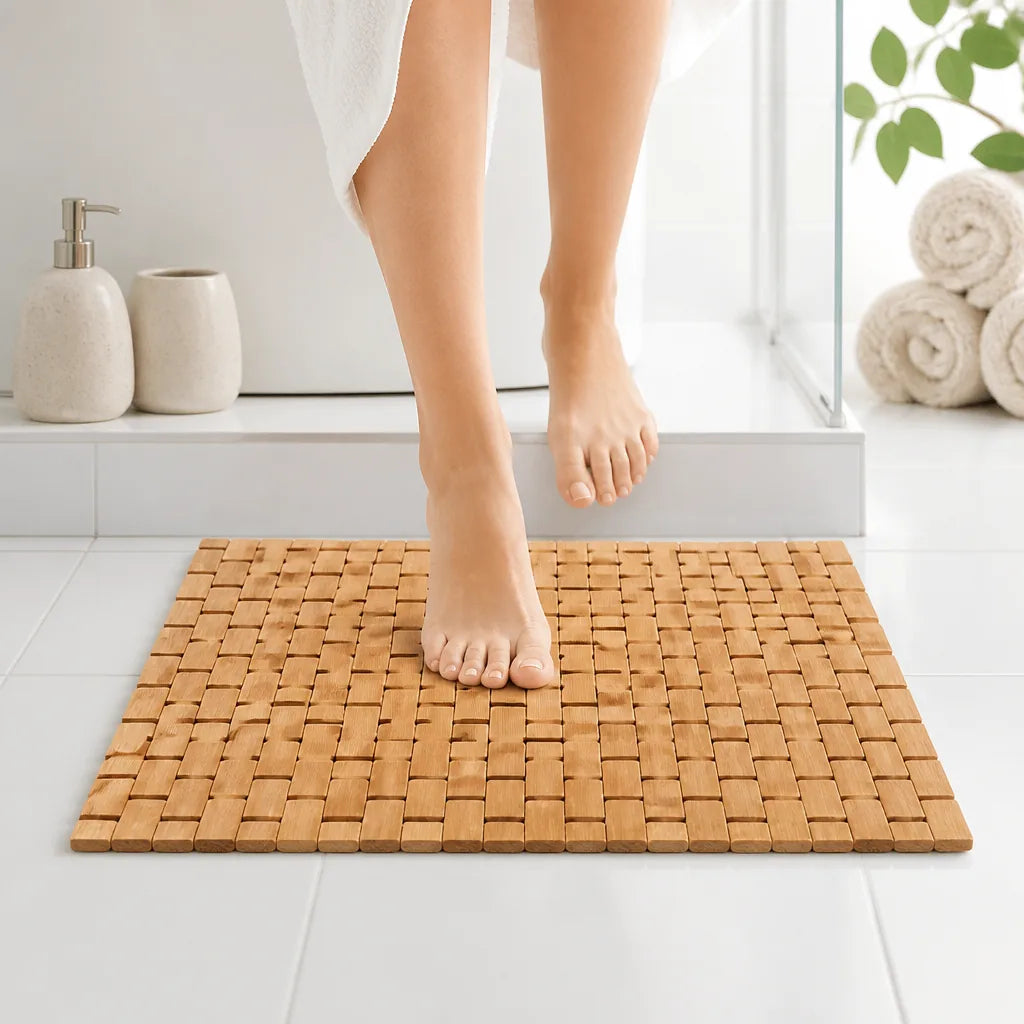 Tapis De Bain Caillebotis Bambou