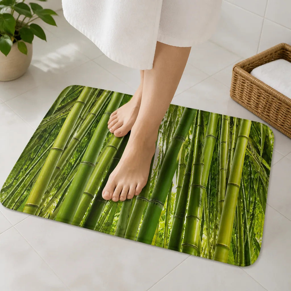 Tapis De Bain Cailliboutis Bambou