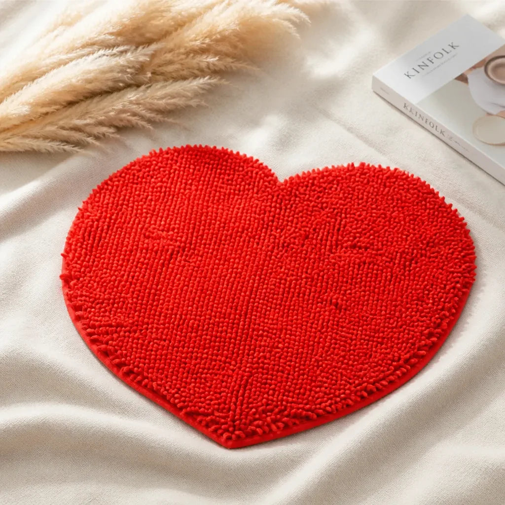 Tapis de bain coeur