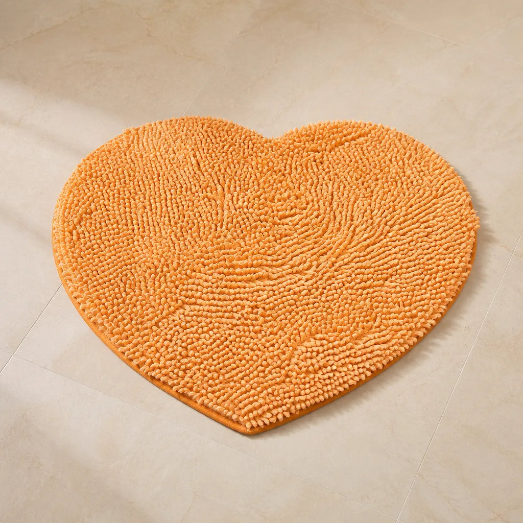 Tapis de bain coeur