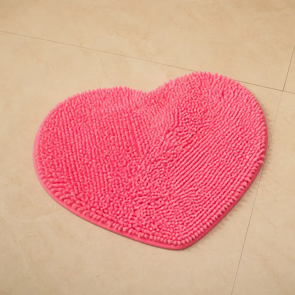 Tapis de bain coeur