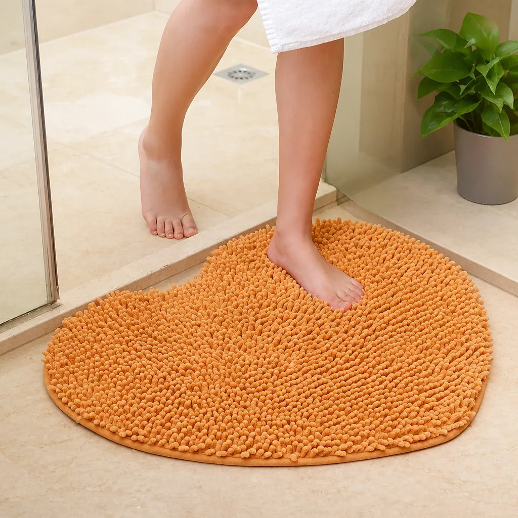 Tapis de bain coeur