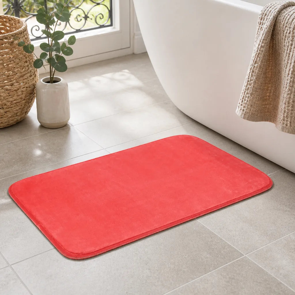 Tapis de bain corail