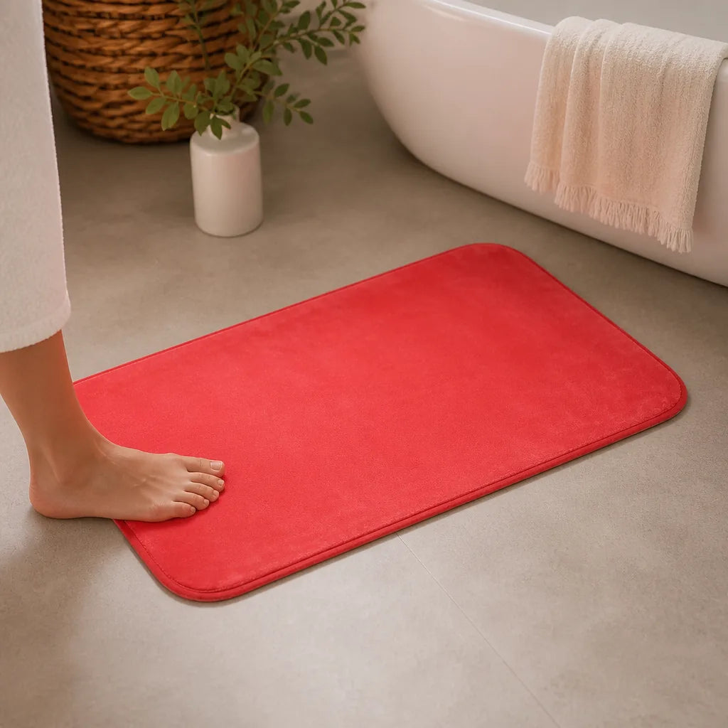 Tapis de bain corail