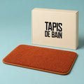 Tapis de bain couleur terracotta