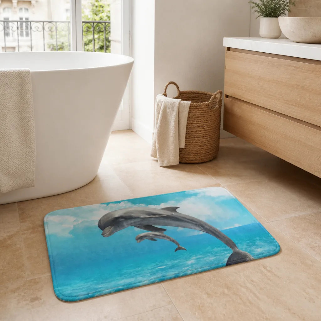 Tapis de bain dauphin