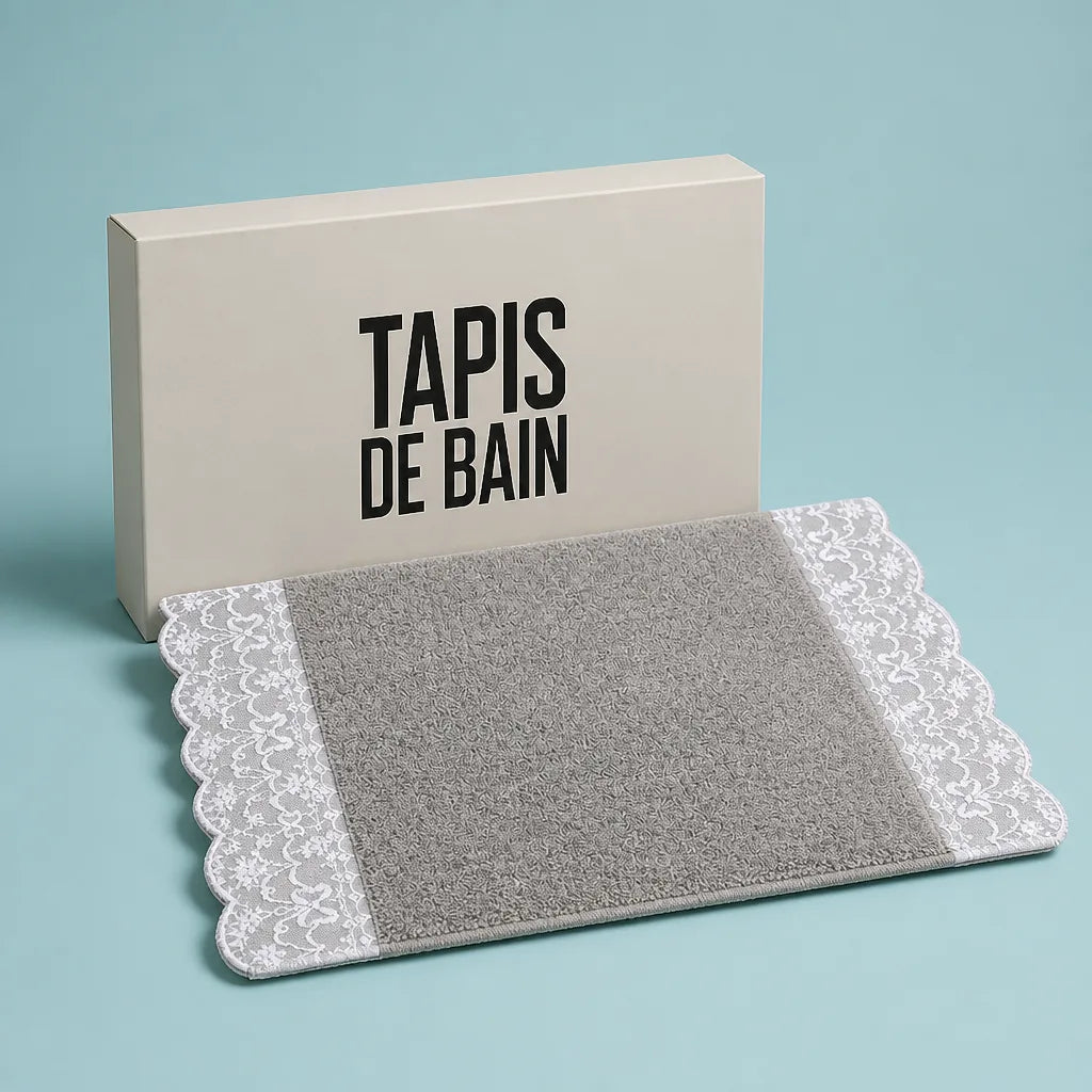 Tapis de bain dentelle
