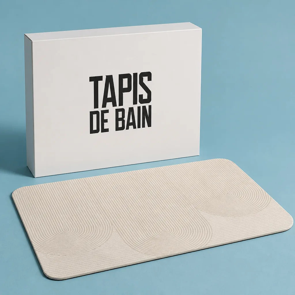 Tapis De Bain Diatomite Blanc