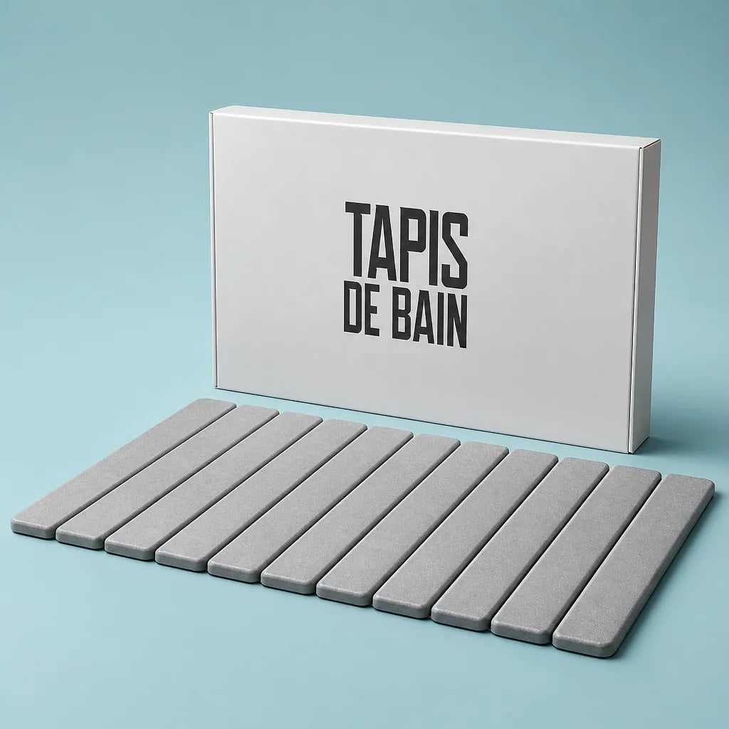 Tapis De Bain Diatomite Gris